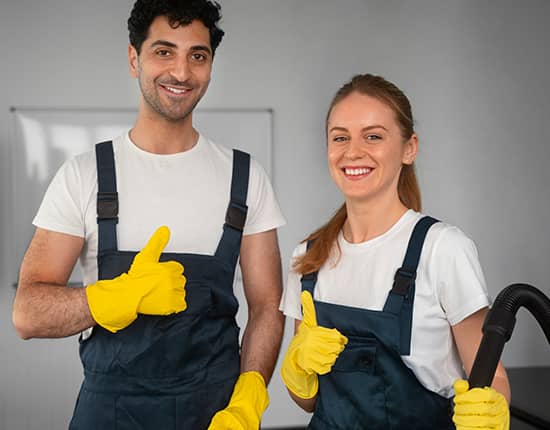 cleaning couple