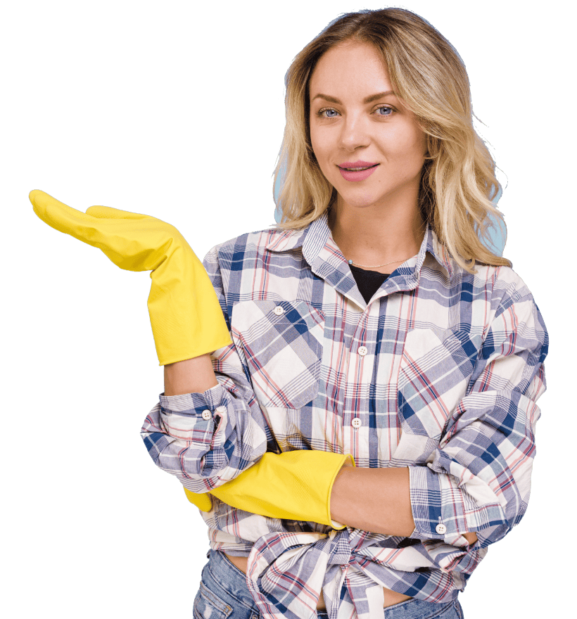 cleaning girl