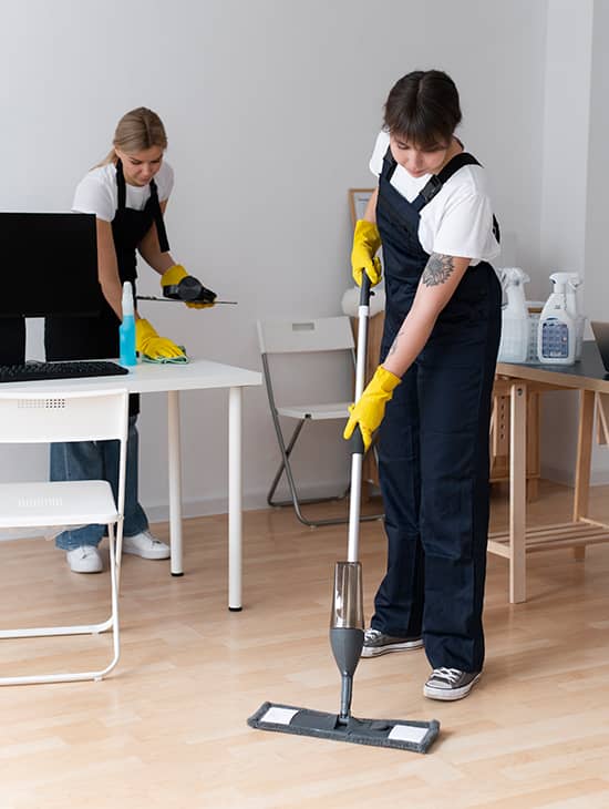 cleaning girls