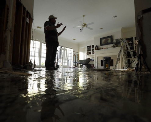 House damaged by a Storm