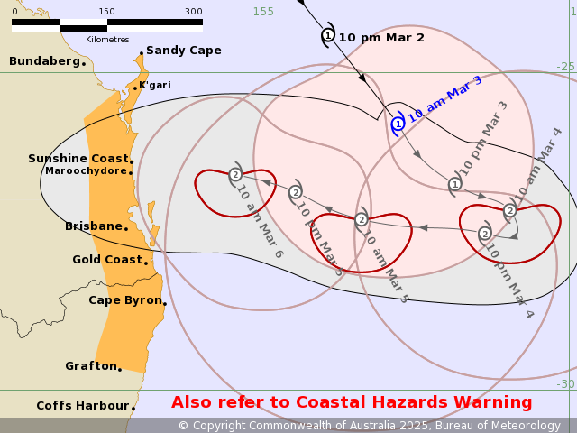 Tropical Cyclone Watch Issued for Southeast Queensland & Northeast NSW